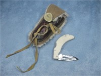 3.5" Eagle Pocket Knife & Sheath