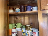 Collection of coffee mugs