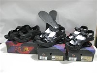 3 New Men's Z-Coil Sidewinder Sandals See Info