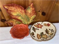 3 fall serving dishes