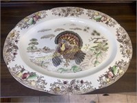 Vintage thanksgiving turkey platter