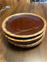 5 hull drip pottery dessert plates