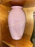 Pink art nouveau style vase