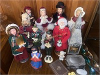 Carolers and trinket boxes, etc