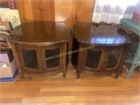 Pair of French provincial end tables