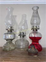 3 oil lamps