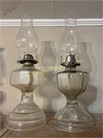 2 oil lamps