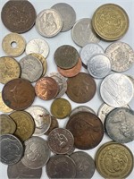 Unsearched foreign coins