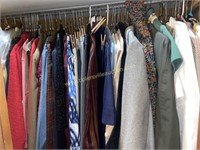 Vintage clothes in closet