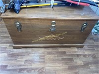 Oak blanket chest