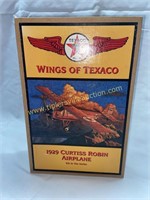 Wings of texaco 1929 Curtiss Robin airplane Ertl