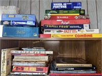 Vintage board games and books