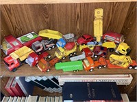 Group of vintage tonka trucks