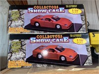 2 showcases for die cast cars