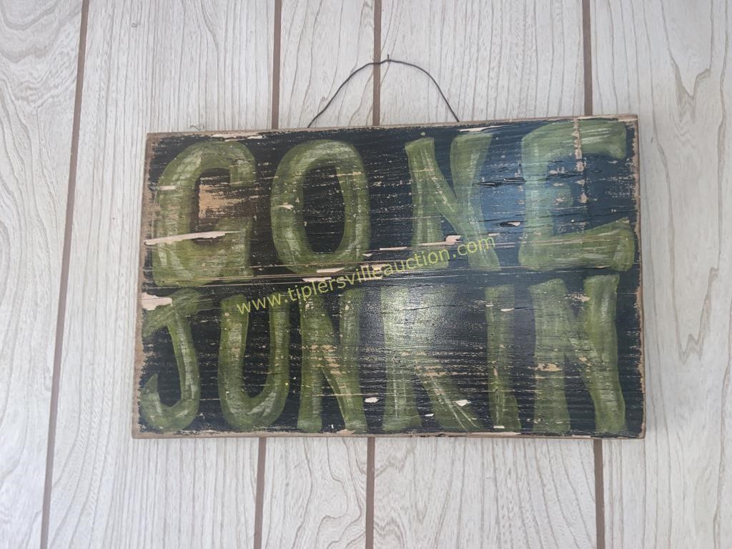 Gone Junkin sign