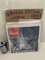 Édition papier historique quotidien La Presse,