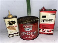 Oil tins