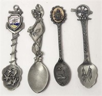 Pewter Spoon Lot