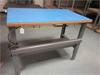 IRON BASE WORK TABLE WITH POWER STRIP-3 X 5