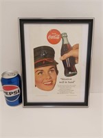 Publicité encadré original coke 1953