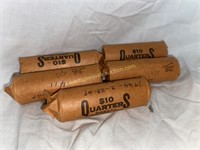 5 rolls of 1964 quarters sold 5x’s the bid