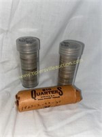 3 rolls of 1964 and earlier quarters sold 3x’s