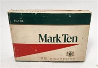 Mark Ten Cigarette Cardboard Pack Empty