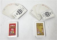 Card Game Playing Cards - Humerous (4x) lot