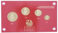 2005 Four Piece American Eagle Gold Coin Set