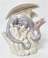 Ceramic Bisque Winter Dragon - Painted