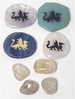 Dragon Totem Stone Healing Crystal Stones (8x) Lot