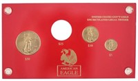 2002 Three Piece American Eagle Gold Coin Set