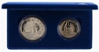 1986  US Liberty Proof 2 Coin Commemorative