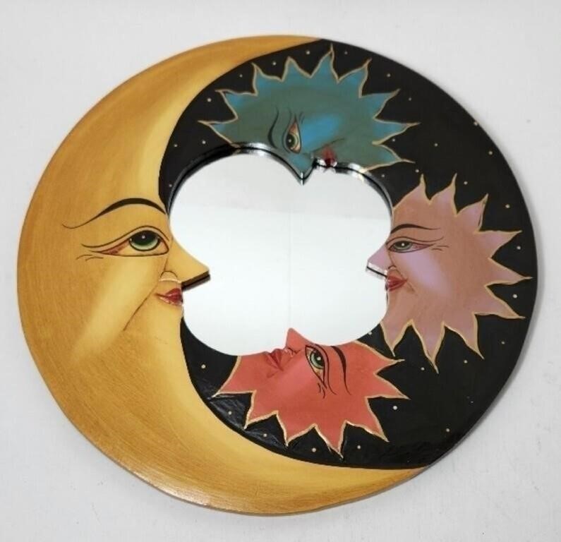 Moon & Stars Hand Painted Mirror