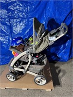 Baby stroller with contents
