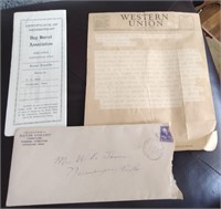 Post Korean War Paperwork US Soldier KIA