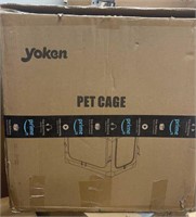 Yoken Soft Sided Pet Cage -Grey - new