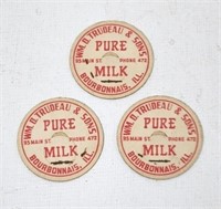 Pure Milk Cardboard Milk Bottle Lid Inserts