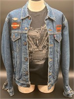 Harley Patched Denim Jacket & Knucklehead Shirt