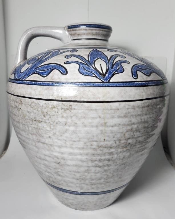 Pottery Vase 16" Ceramano MEDIA Signed W Germany