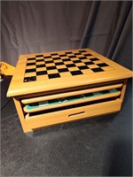 Wood Multi-game Set, Checkers, Chess...