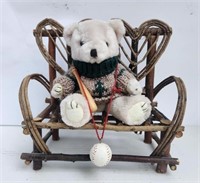 Teddy Bear Baseball Decor