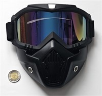 Masque motocross anti-vent protection UV400, neuf