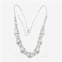 Vieste Rosa Crystal 16 Link Necklace