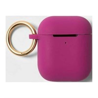 Silicone Case+Clip for AirPods 1&2 - Orchid