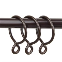 1-3/8 in. Cocoa Rings with Eyelets (Set of 10)