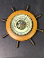 German 7.5" Ship's Wheel Barometer
