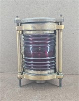 Atq Brass Maritime Red Nautical Signal Light