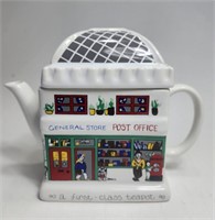 General Store Post Office Teapot H: 5"  Wade Figue