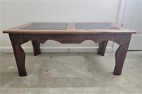 Wooden & Glass Top Coffee Table